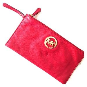 Michael Kors leather clutch